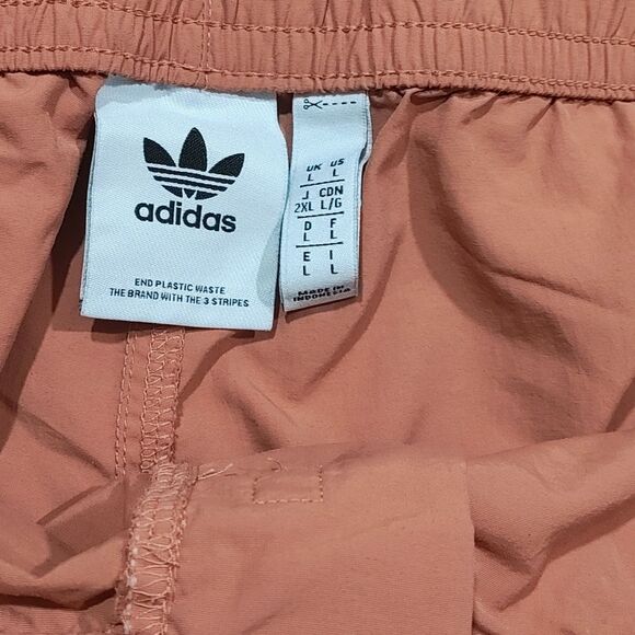 Adidas 3 Striped Pull On Board Swim Athletic Mens Shorts #2 - Picture 5 of 5